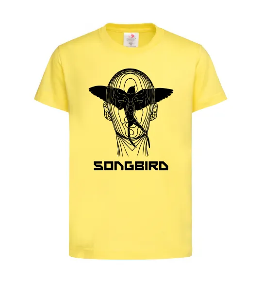 Детская футболка Cyberpunk songbird Лимонный фото