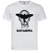 Мужская футболка Cyberpunk songbird Белый фото