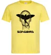Мужская футболка Cyberpunk songbird Лимонный фото