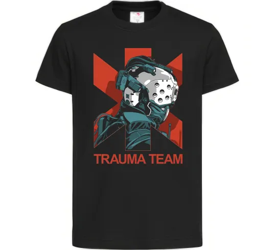 Дитяча футболка Trauma team Чорний фото