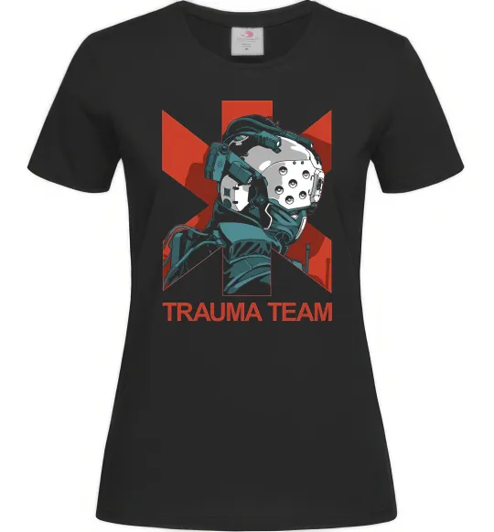 Женская футболка Trauma team Черный фото