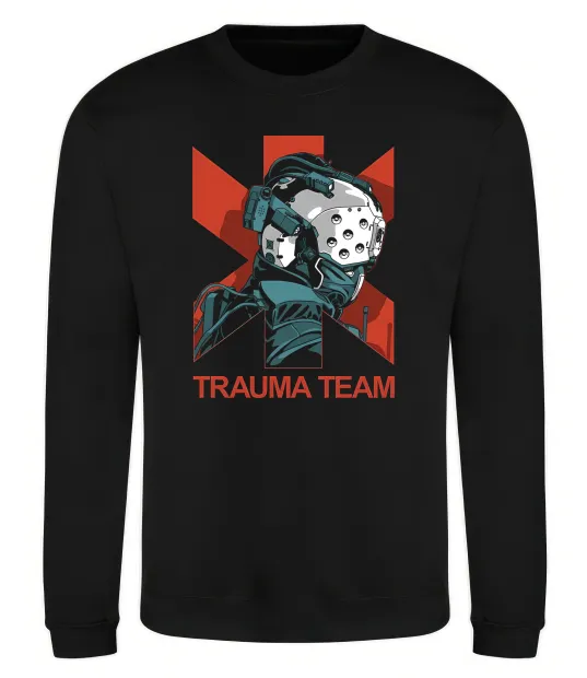 Світшот Trauma team Чорний фото