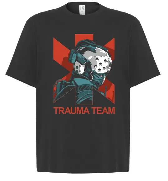 Футболка Оверсайз Trauma team Чорний фото