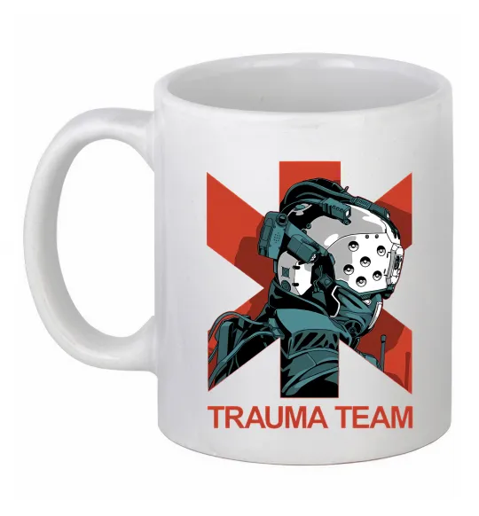 Чашка керамічна Trauma team Білий фото
