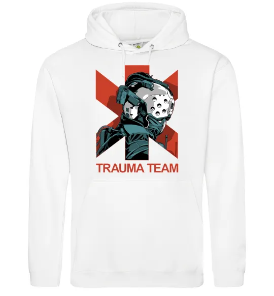 Чоловіча толстовка (худі) Trauma team Білий фото