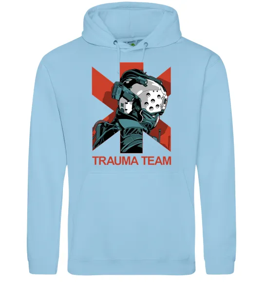 Чоловіча толстовка (худі) Trauma team Блакитний фото