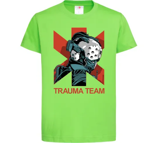 Дитяча футболка Trauma team Лаймовий фото