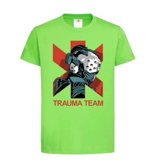 Дитяча футболка Trauma team Лаймовий фото