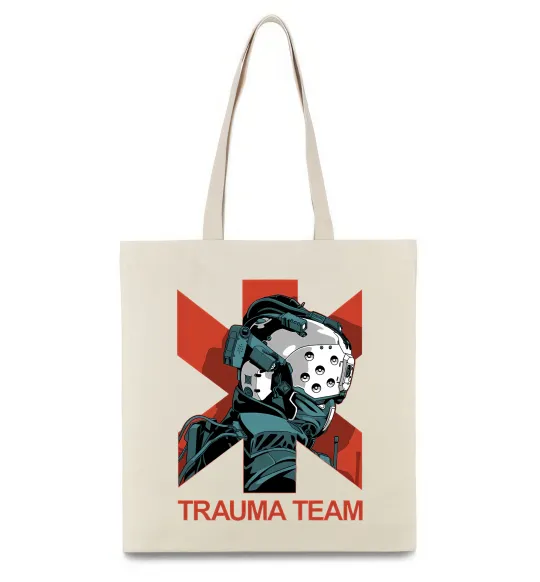 Эко-сумка Trauma team Бежевый фото