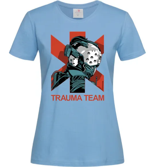 Женская футболка Trauma team Голубой фото