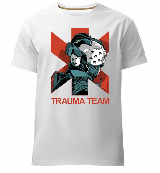 Мужская премиум футболка Trauma team Белый фото