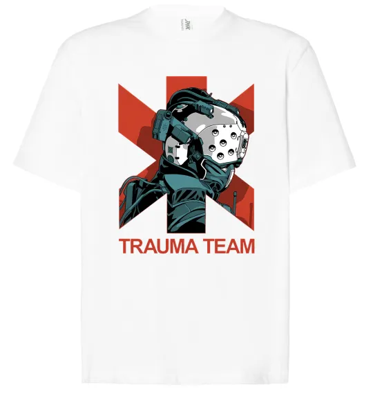 Футболка Оверсайз Trauma team Білий фото