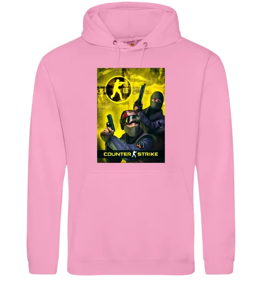 Мужская толстовка (худи) CS 1.6 Розовый фото