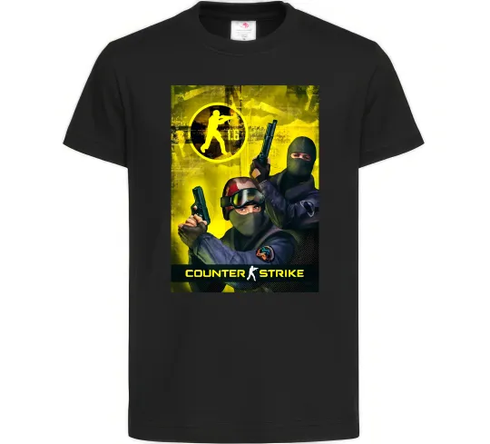 Детская футболка CS 1.6 Черный фото