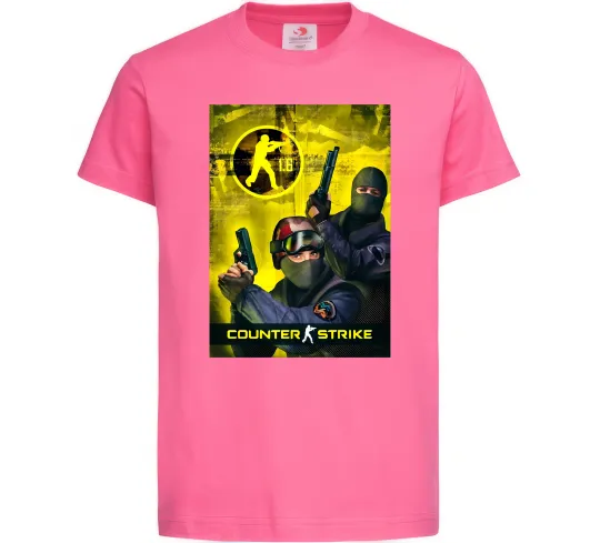 Детская футболка CS 1.6 Ярко-розовый фото