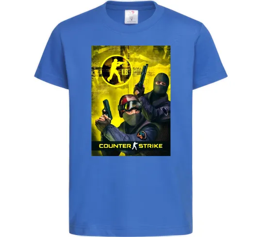 Детская футболка CS 1.6 Ярко-синий фото