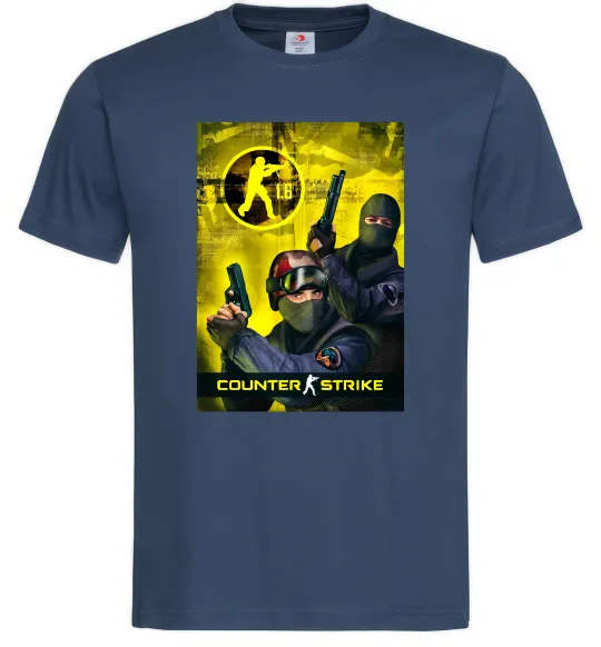 Мужская футболка CS 1.6 Темно-синий фото