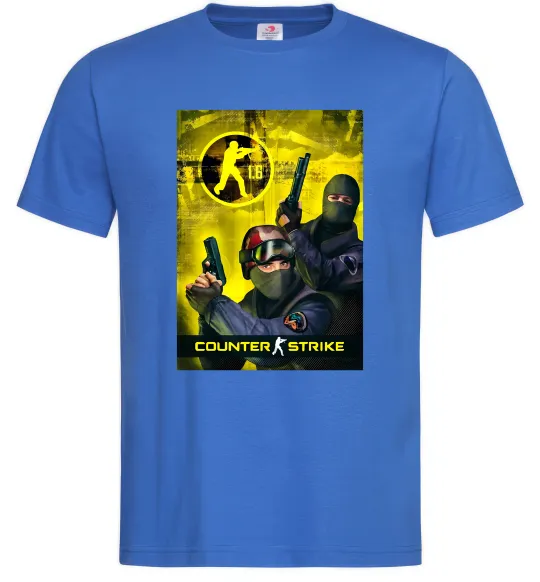 Мужская футболка CS 1.6 Ярко-синий фото