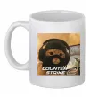 Чашка керамическая Cat terrorist CS Белый Чашка керамическая Cat terrorist CS Белый фото