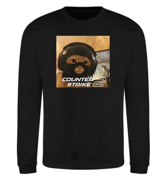 Свитшот Cat terrorist CS Черный фото