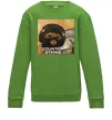 Детский Свитшот Cat terrorist CS Лаймовый фото