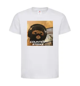 Дитяча футболка Cat terrorist CS Білий фото