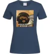 Женская футболка Cat terrorist CS Темно-синий фото