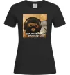 Женская футболка Cat terrorist CS Черный фото