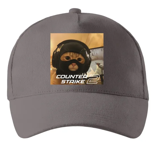 Кепка Cat terrorist CS Серый фото