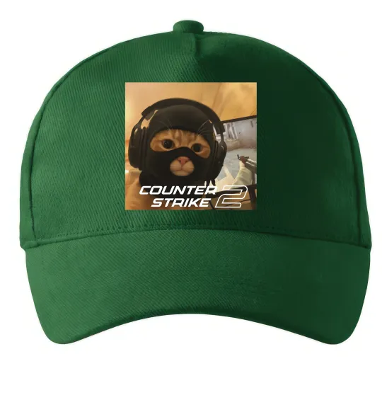 Кепка Cat terrorist CS Темно-зеленый фото
