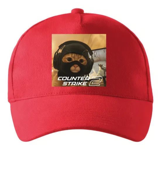 Кепка Cat terrorist CS Красный фото