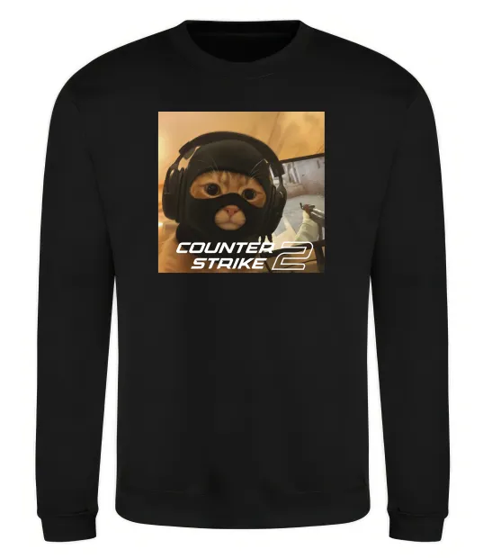 Свитшот Cat terrorist CS Черный фото