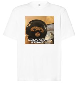 Футболка Оверсайз Cat terrorist CS