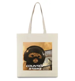 Эко-сумка COUNTER STRIKE Бежевый фото Эко-сумка COUNTER STRIKE Бежевый фото
