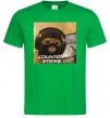 Мужская футболка Cat terrorist CS Зеленый фото