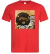 Мужская футболка Cat terrorist CS Красный фото