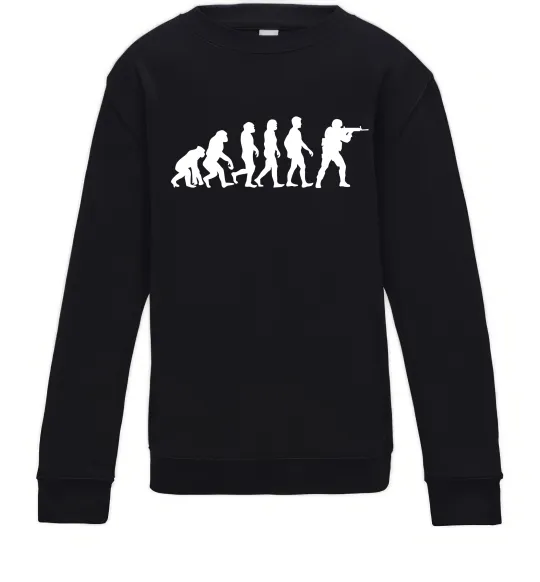 Детский Свитшот Counter Strike gamer evolution Черный фото