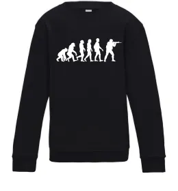 Детский Свитшот Counter Strike gamer evolution Черный фото