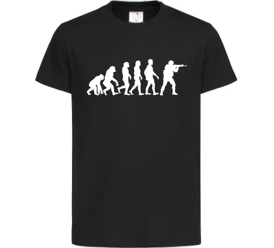 Детская футболка Counter Strike gamer evolution Черный фото