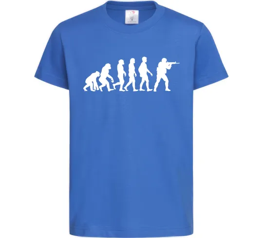 Детская футболка Counter Strike gamer evolution Ярко-синий фото