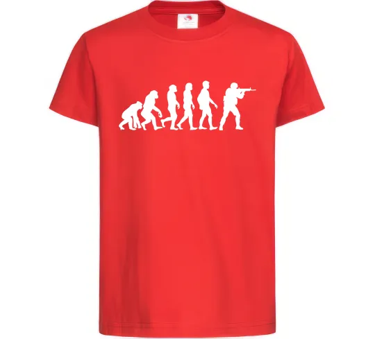 Детская футболка Counter Strike gamer evolution Красный фото