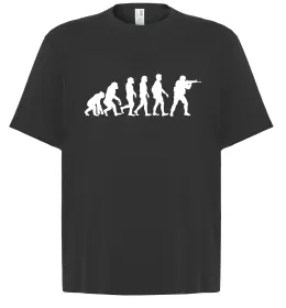 Футболка Оверсайз Counter Strike gamer evolution Чорний фото