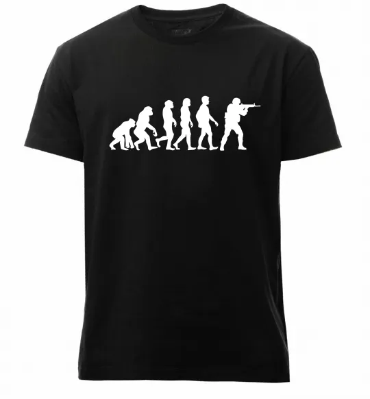 Мужская премиум футболка Counter Strike gamer evolution Черный фото