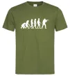 Мужская футболка Counter Strike gamer evolution Оливковый фото