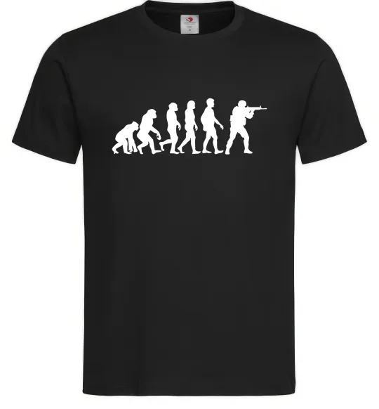 Мужская футболка Counter Strike gamer evolution Черный фото