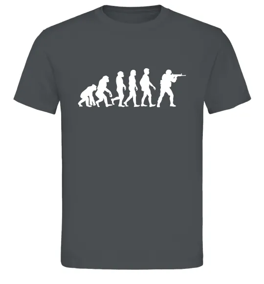 Мужская футболка Counter Strike gamer evolution Графит фото