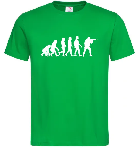 Мужская футболка Counter Strike gamer evolution Зеленый фото