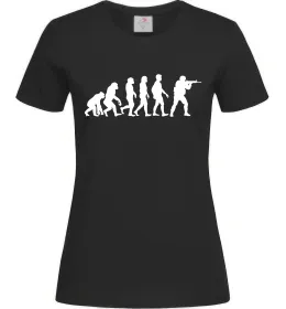 Жіноча футболка Counter Strike gamer evolution Чорний фото