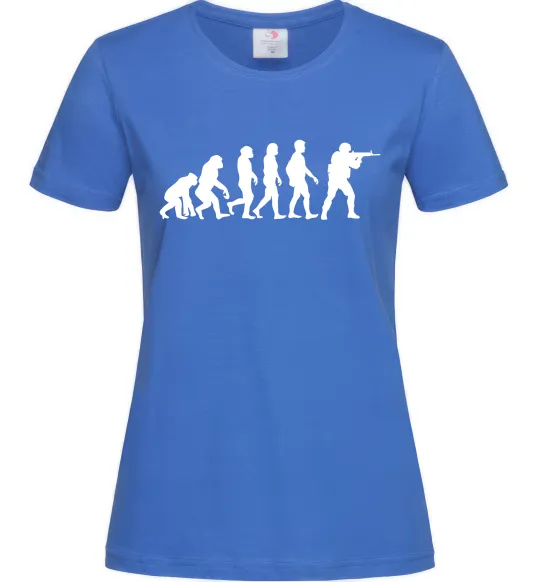 Женская футболка Counter Strike gamer evolution Ярко-синий фото