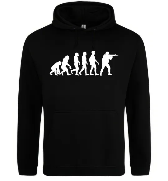 Мужская толстовка (худи) Counter Strike gamer evolution Черный фото